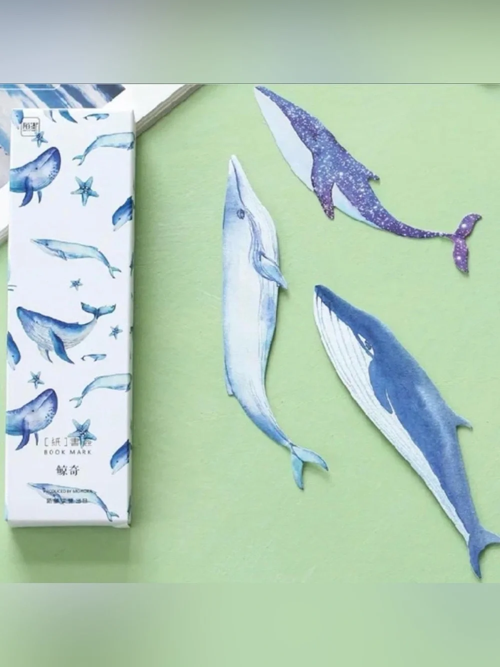 $3 Whale Bookmark Set $3 WHEN BUNDLED WITH 3 OR MORE ITEMS